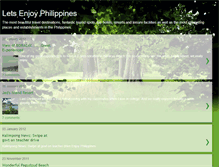 Tablet Screenshot of letsenjoyphilippines.blogspot.com