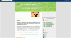 Desktop Screenshot of liberatedfromwithin.blogspot.com
