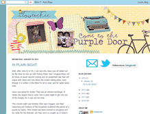 Tablet Screenshot of cometothepurpledoorwithflowerchic.blogspot.com