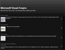 Tablet Screenshot of microsoftvisualfoxpro.blogspot.com