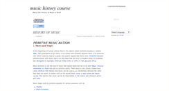 Desktop Screenshot of musichistorycourse.blogspot.com