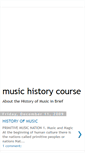 Mobile Screenshot of musichistorycourse.blogspot.com