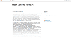 Desktop Screenshot of freshvendingreview.blogspot.com