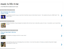 Tablet Screenshot of music-islife4me.blogspot.com