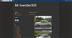 Desktop Screenshot of mrlowrider305.blogspot.com