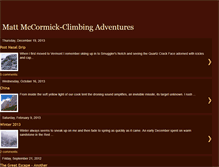 Tablet Screenshot of mattmccormickclimbing.blogspot.com