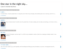 Tablet Screenshot of onestarinthenightsky.blogspot.com