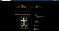 Desktop Screenshot of nighthorseband.blogspot.com