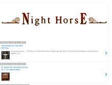 Tablet Screenshot of nighthorseband.blogspot.com