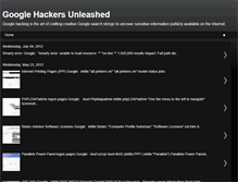 Tablet Screenshot of googlehackers.blogspot.com