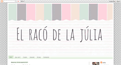 Desktop Screenshot of elracodelajulia.blogspot.com