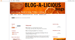 Desktop Screenshot of blogaliciousblogs.blogspot.com