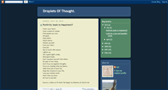 Desktop Screenshot of dropletsofthought.blogspot.com