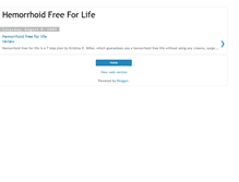 Tablet Screenshot of hemorrhoidfreeforlife.blogspot.com