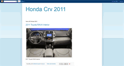 Desktop Screenshot of honda-crv-2011-info.blogspot.com