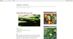 Desktop Screenshot of edibleculture.blogspot.com