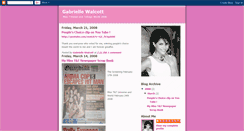 Desktop Screenshot of gabriellewalcott.blogspot.com