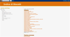 Desktop Screenshot of indicedibiscotti.blogspot.com