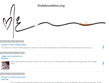 Tablet Screenshot of nilafoundation.blogspot.com