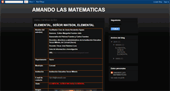 Desktop Screenshot of amandolasmatematicas.blogspot.com