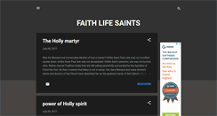 Desktop Screenshot of flifesaints.blogspot.com
