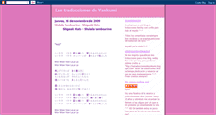 Desktop Screenshot of lastraduccionesdeyankumi.blogspot.com