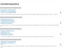 Tablet Screenshot of eticafarmaceutica.blogspot.com