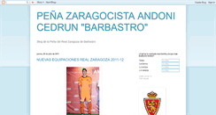 Desktop Screenshot of barbastrozaragocista.blogspot.com