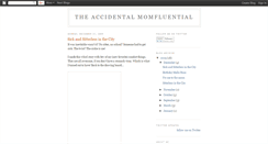 Desktop Screenshot of accidentalmomfluential.blogspot.com