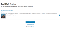Tablet Screenshot of deathlok-movie-trailer.blogspot.com