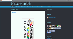 Desktop Screenshot of gcetprarambh.blogspot.com