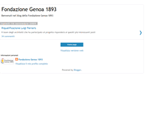 Tablet Screenshot of fondazionegenoa.blogspot.com