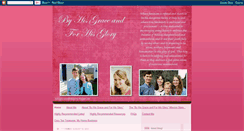 Desktop Screenshot of byhisgraceandforhisglory.blogspot.com