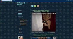 Desktop Screenshot of elpoderdelpeso.blogspot.com