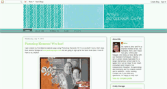 Desktop Screenshot of amys-scrapbookcafe.blogspot.com