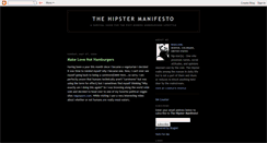 Desktop Screenshot of hipstermanifesto.blogspot.com