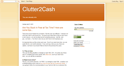 Desktop Screenshot of clutter2cash.blogspot.com