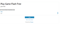 Tablet Screenshot of play-game-flash.blogspot.com