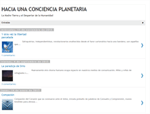 Tablet Screenshot of concienciadelplanetatierra.blogspot.com