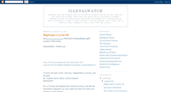 Desktop Screenshot of illegalwatch.blogspot.com