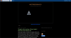 Desktop Screenshot of metrosonics.blogspot.com