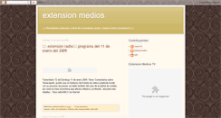 Desktop Screenshot of extensionmedios.blogspot.com