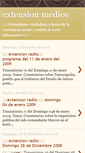 Mobile Screenshot of extensionmedios.blogspot.com