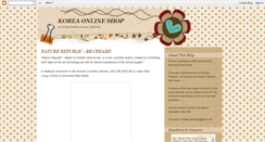 Desktop Screenshot of koreaonlineshop.blogspot.com