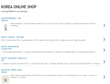 Tablet Screenshot of koreaonlineshop.blogspot.com