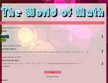 Tablet Screenshot of my-mathsblog.blogspot.com