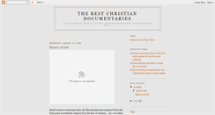 Desktop Screenshot of bestchristiandocumentaries.blogspot.com