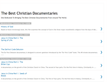 Tablet Screenshot of bestchristiandocumentaries.blogspot.com