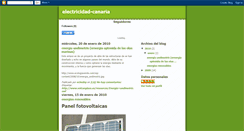Desktop Screenshot of electricidad-canaria.blogspot.com