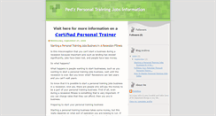 Desktop Screenshot of personaltrainingjobs1.blogspot.com